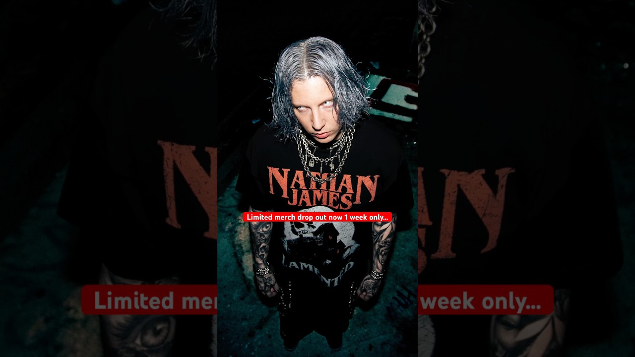 🤯 New limited merch drop out now! Thatsnathanjames.com 😱 #numetal #metalmusic #metalheads #music
