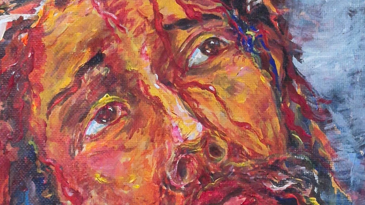 Jeasus painting final touch #youtube #live