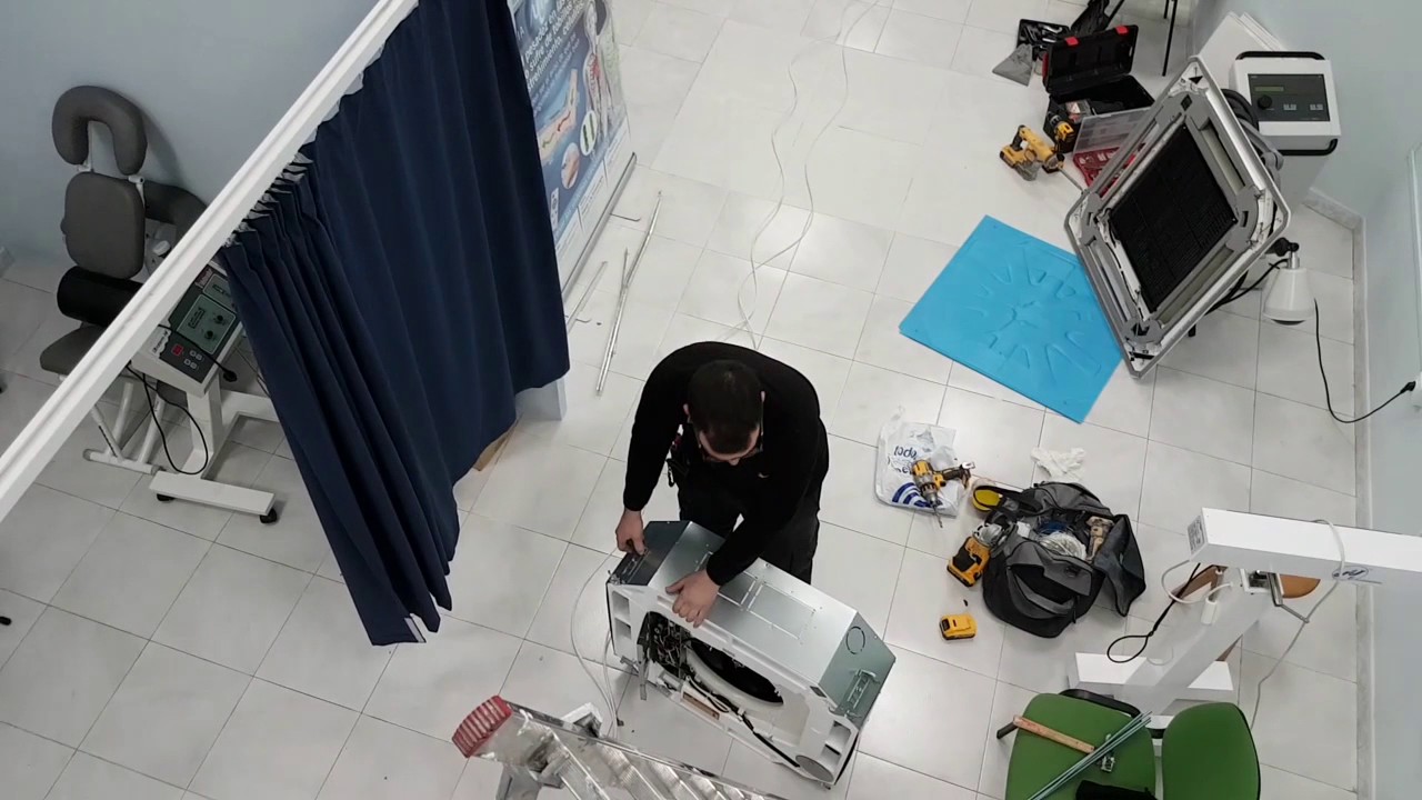 Colocación aire acondicionado cassette #1