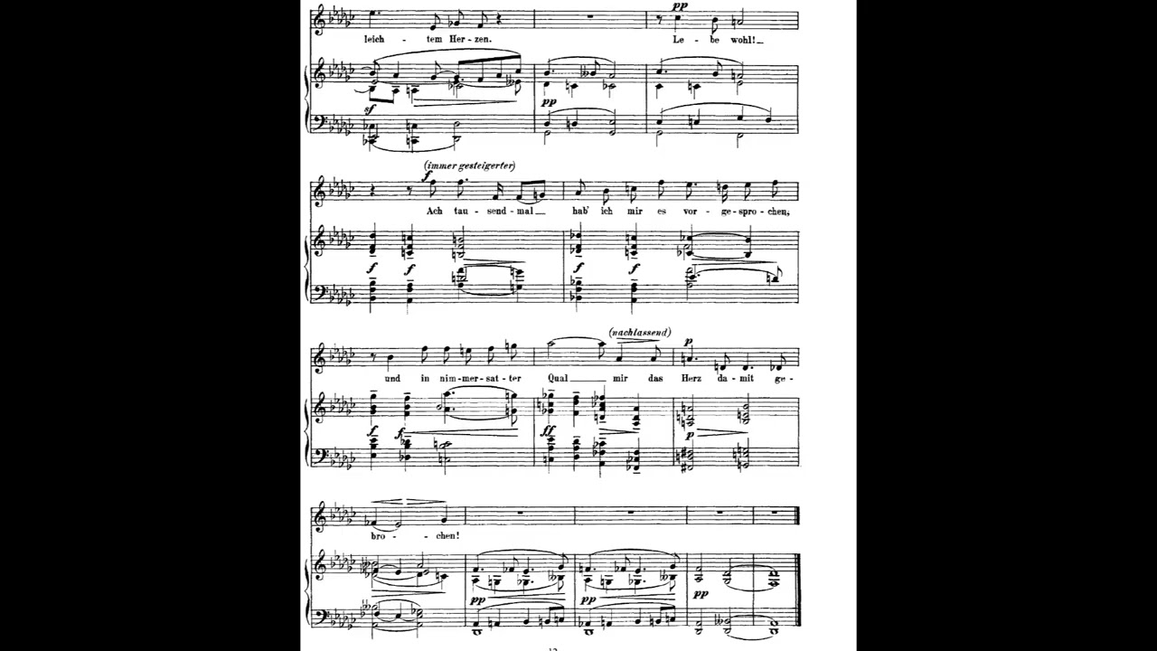 Hugo Wolf - Lebe Wohl! w/Score