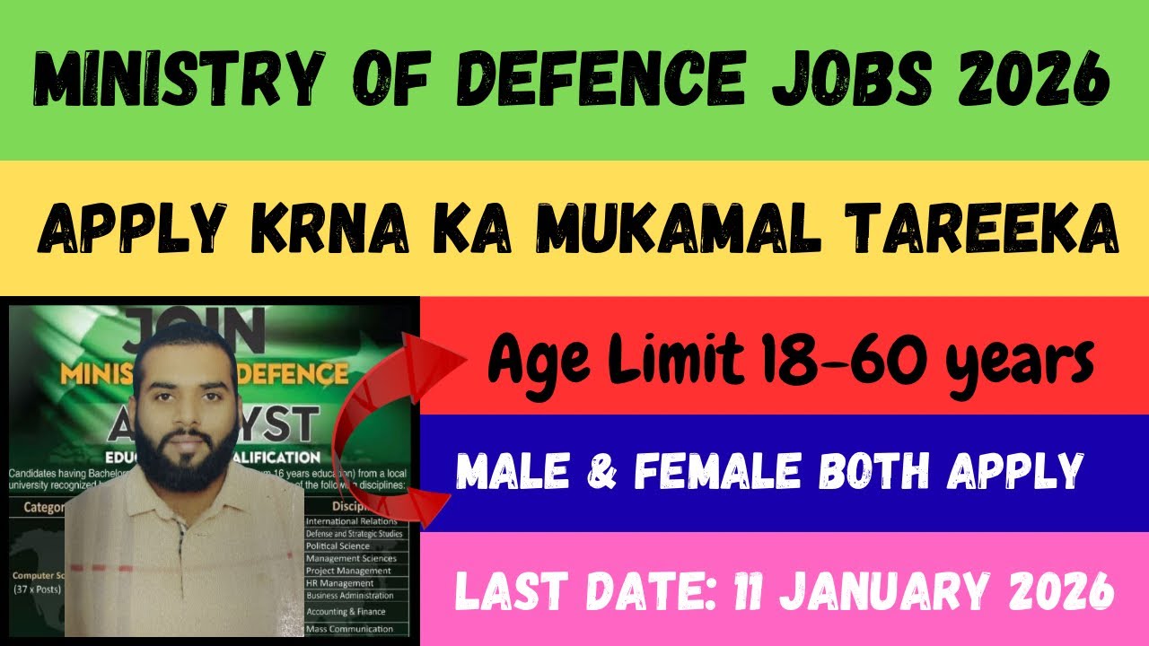 Ministry of Defence Jobs 2026 | All Pakistan Candidates ke Liye Golden Govt Opportunity