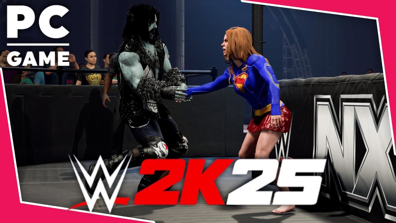 Супергёрл против Лобо! - WWE 2K25: Межгендерный подпольный матч Железного человека