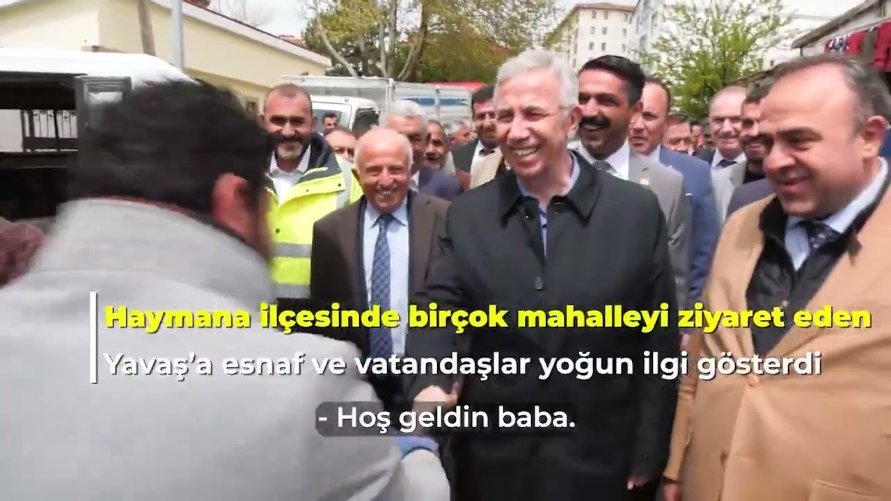 Mansur Yavaş'a Haymana'da yoğun ilgi