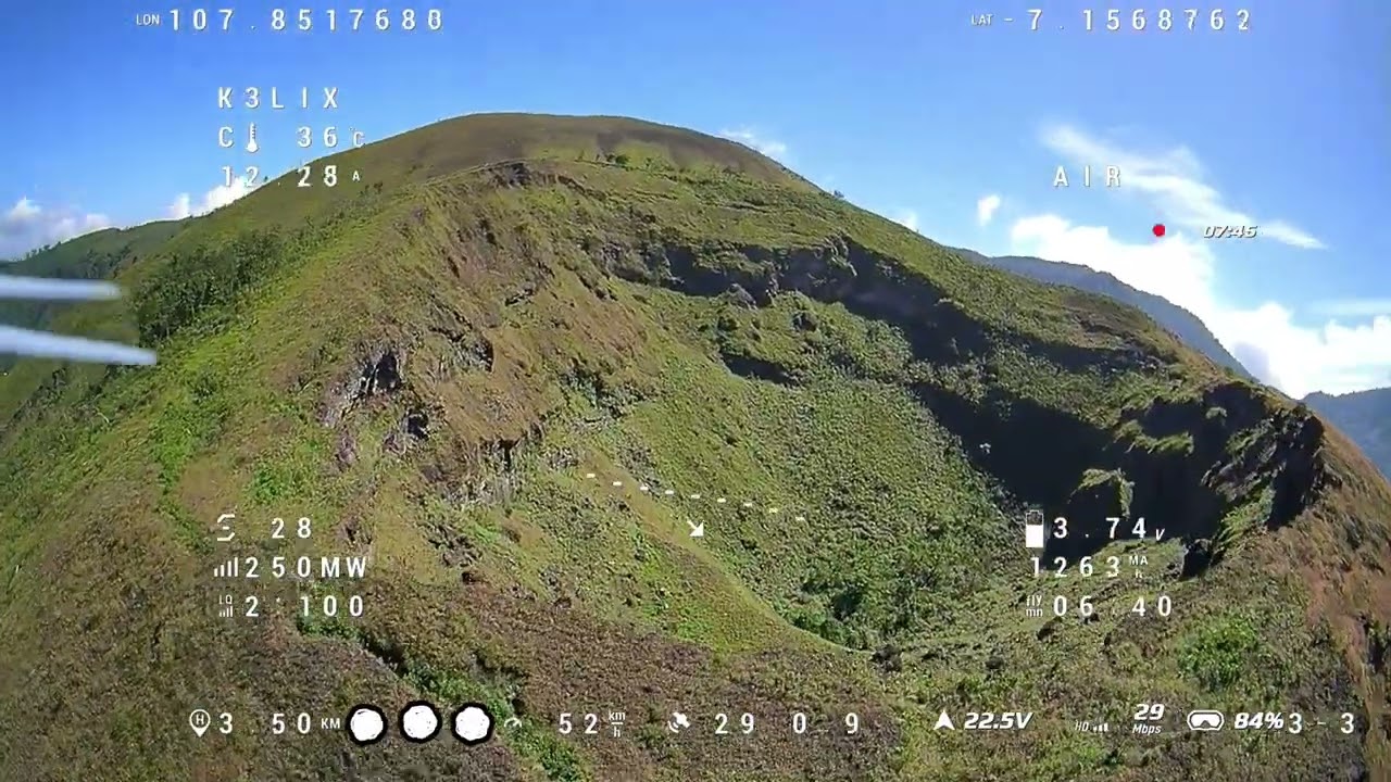 Ternyata begini Kawah Gunung Guntur, FPV Long Range
