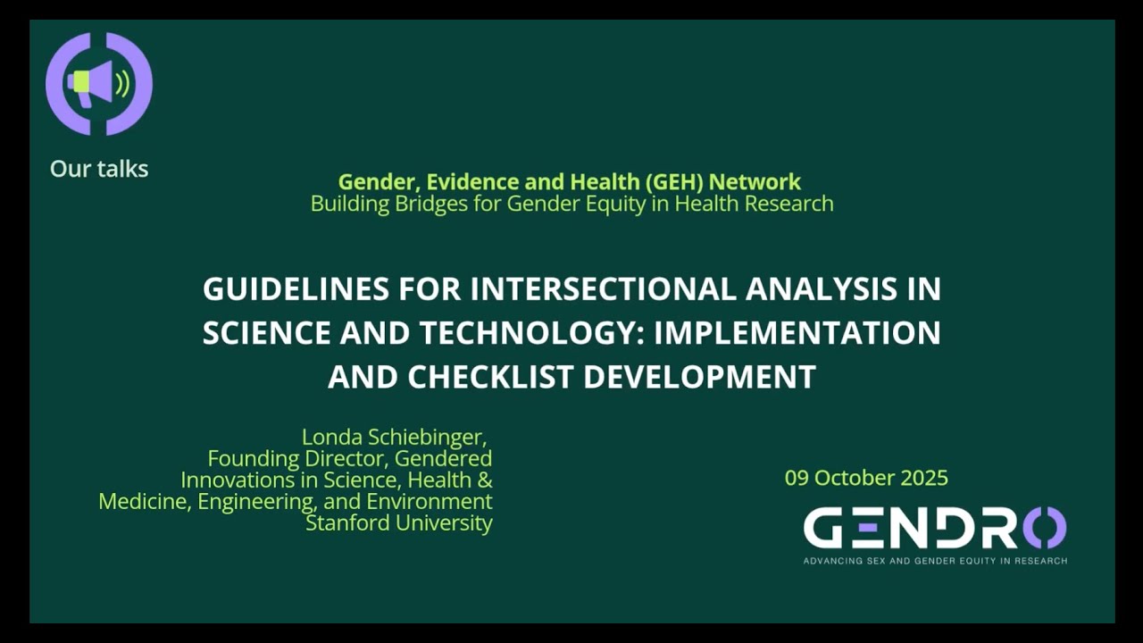 Guidelines for Intersectional Analysis in Science and Technology