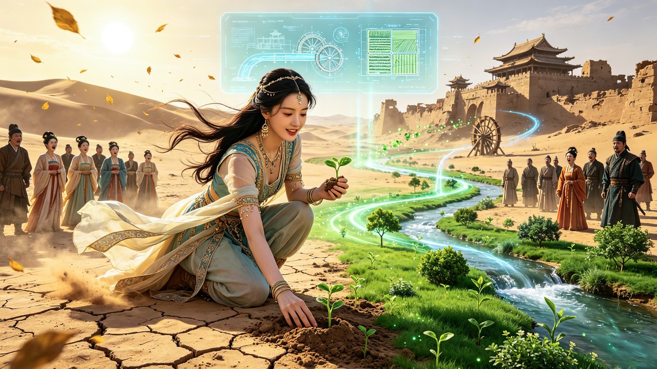 &iexcl;Una Princesa Convierte el Desierto en un Para&iacute;so Verde con Ciencia, Dejando a Todos en Shock!