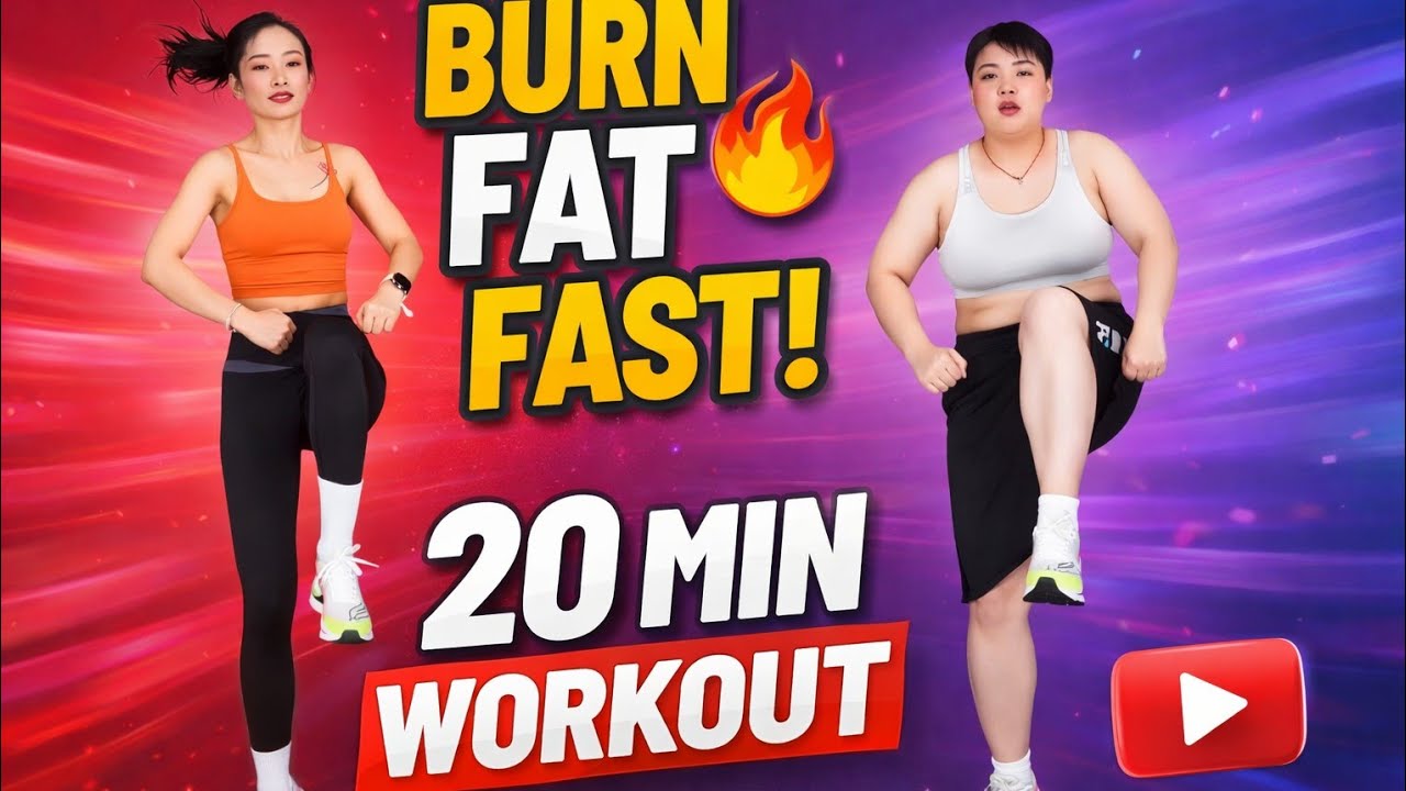 20 MIN BURN FAT FAST Workout 🔥 Full Body Cardio Exercise at Home | Weight Loss Routine