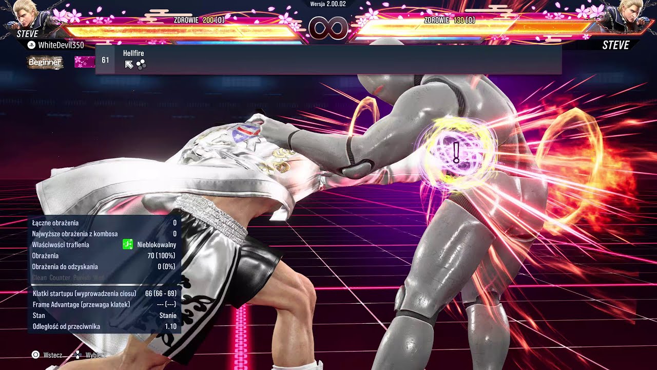 Tekken 8 Steve Fox Move List(Season 2)