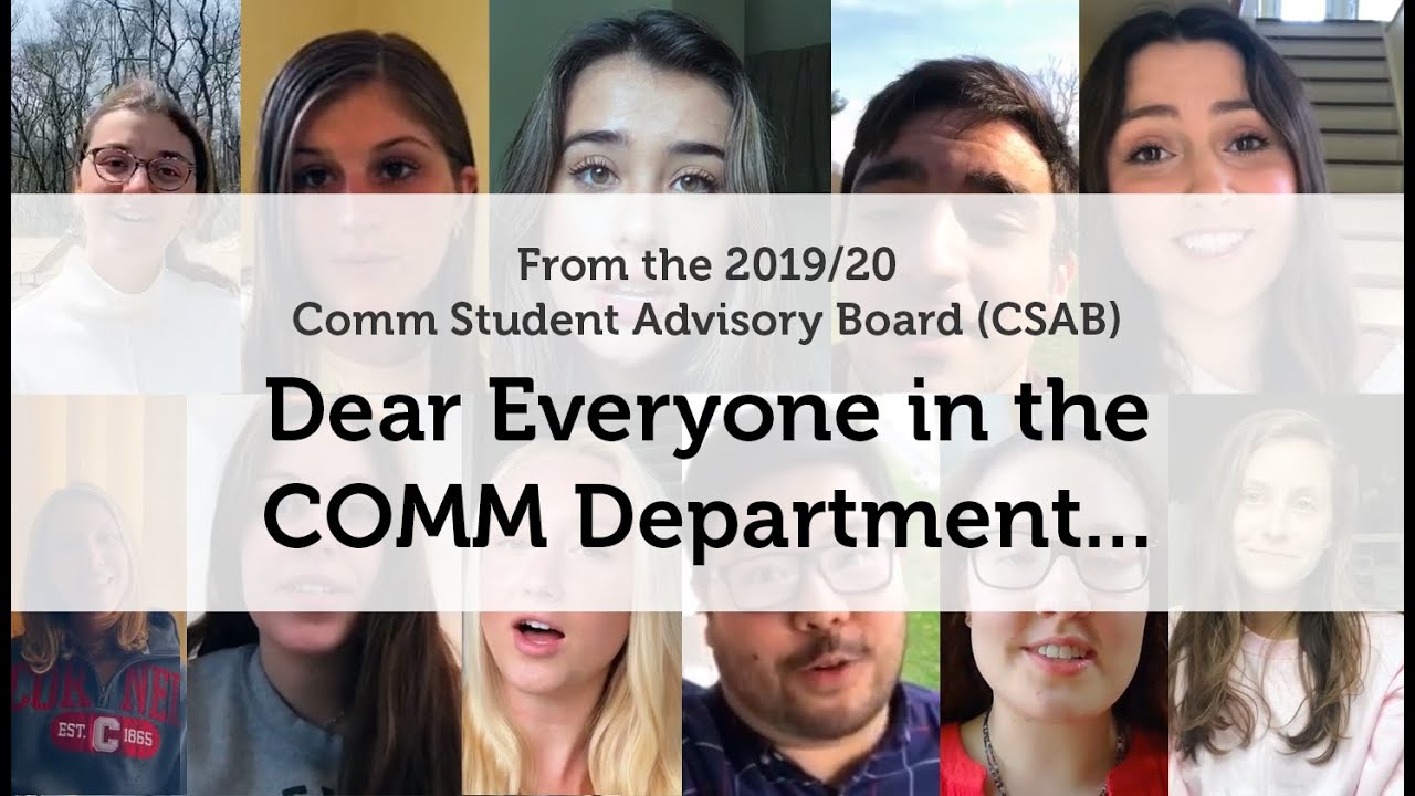 A Few Words from the CSAB 2019/20