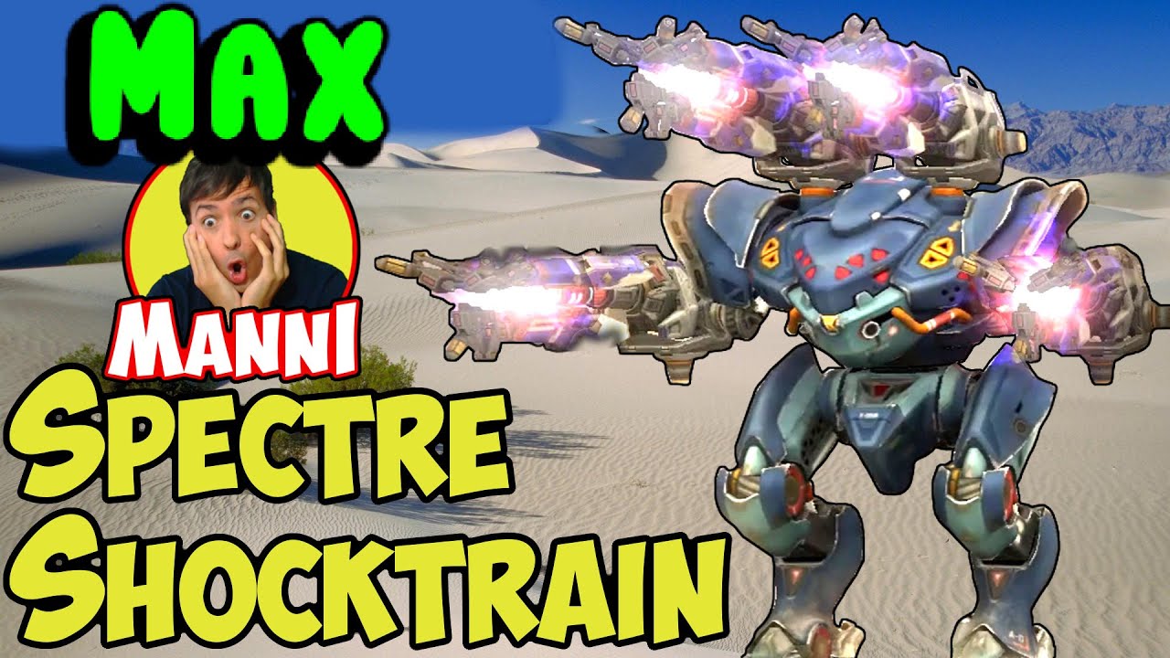 NEW MAXED Spectre Shocktrain War Robots Gameplay OP ALARM - WR
