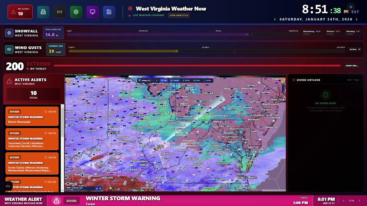 Live tracking winter storm!