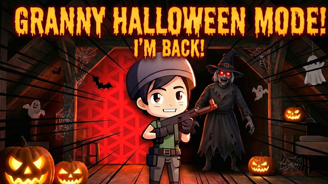 Played Granny Chapter: 1 in Halloween mode for the first time‼️🎃|The Rawk_C