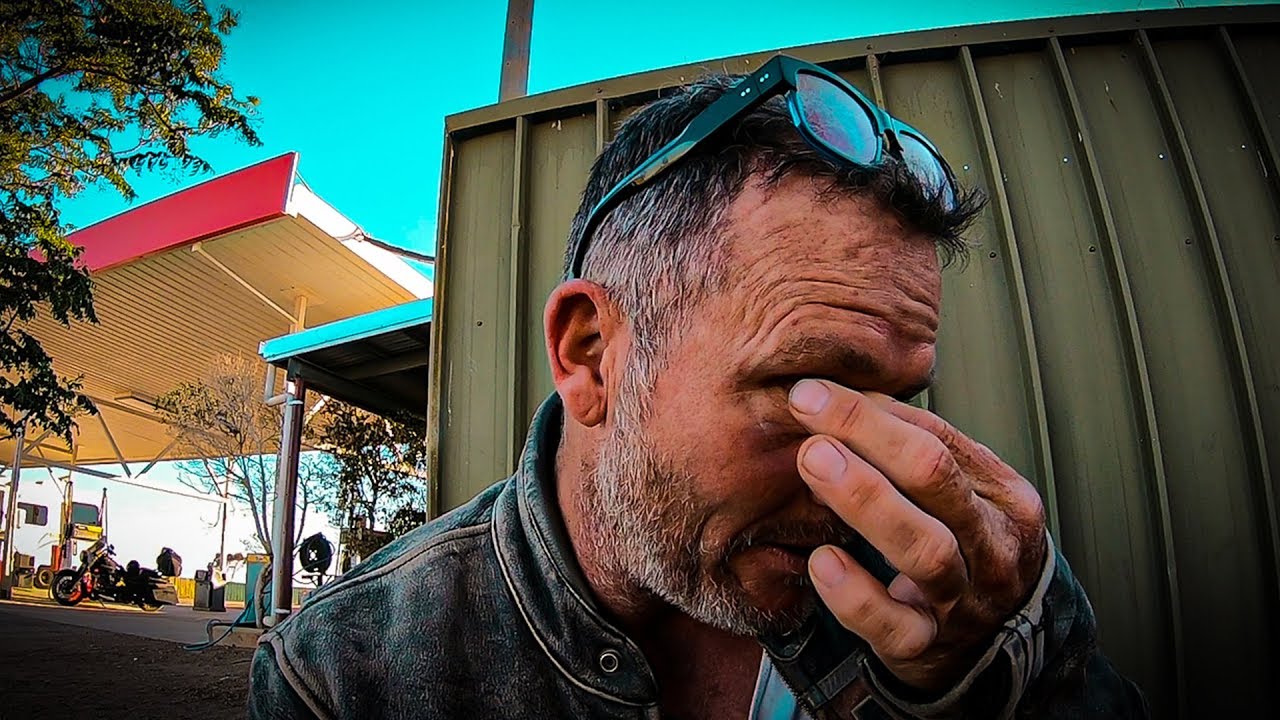 DESTROYED ! HEADING HOME ON ONLY ONE HARLEY DAVIDSON