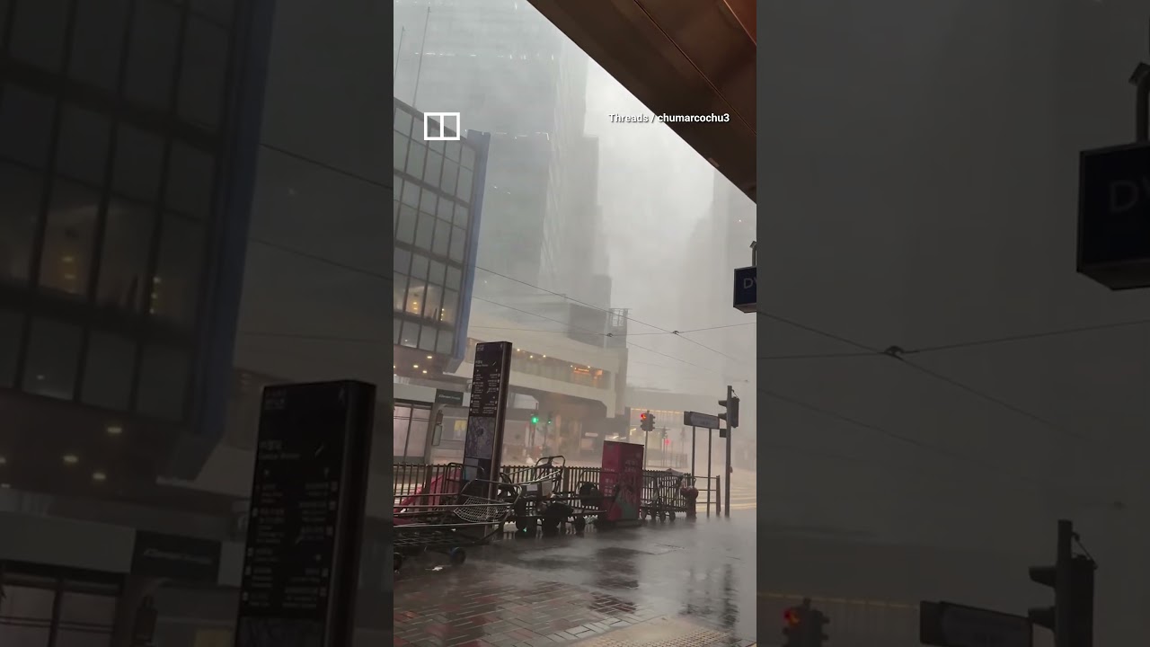 Scenes of Super Typhoon Ragasa flood social media