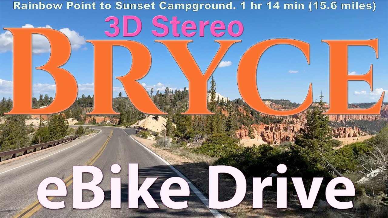 Bryce Canyon e-Bike tour Stereoscopic 3D