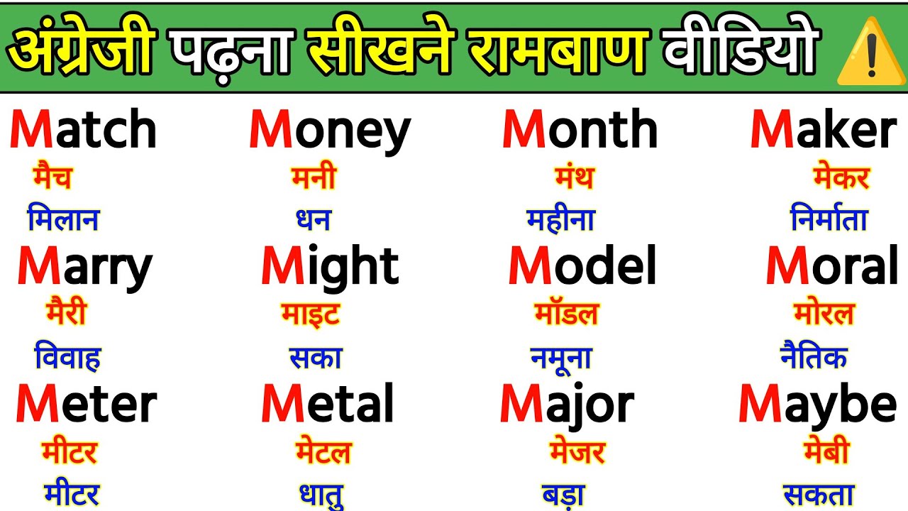 Angreji Bolna Kaise Sikhe | How to Speak English | English Speaking Course | English Words Meaning