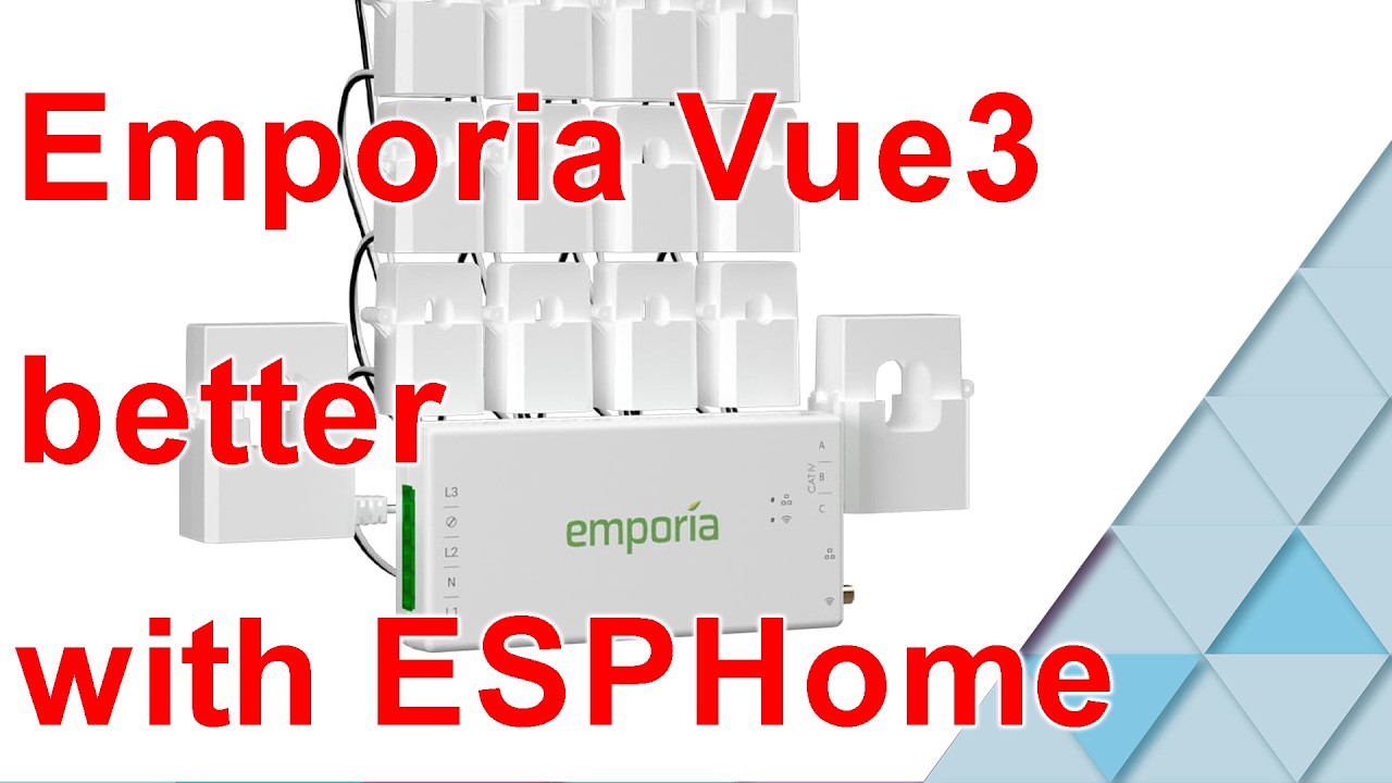 Намного лучше с прошивкой ESPHome: монитор всего дома Emporia Vue3
