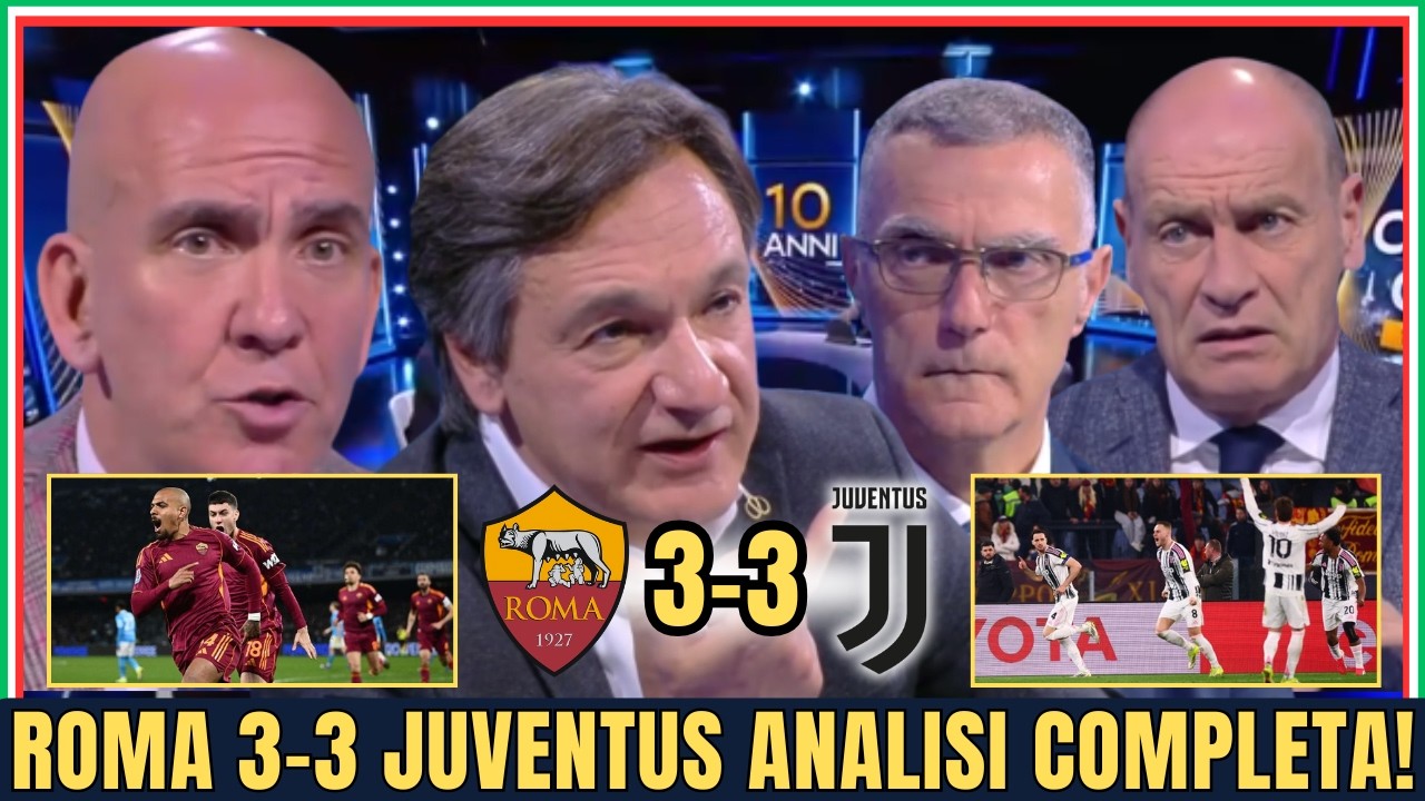JUVENTUS CERCA UN PAREGGIO INCREDIBILE NEL FINALE IN UNA GRANDE PARTITA! ROMA 3-3 JUVENTUS