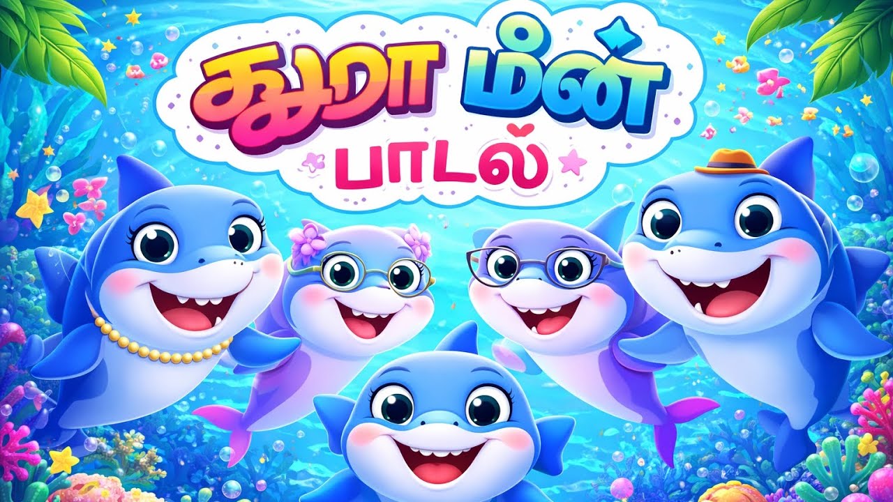 Baby Shark Doo Doo Tamil 🦈 | சுறா மீன் பாடல் | Tamil Kids Rhyme