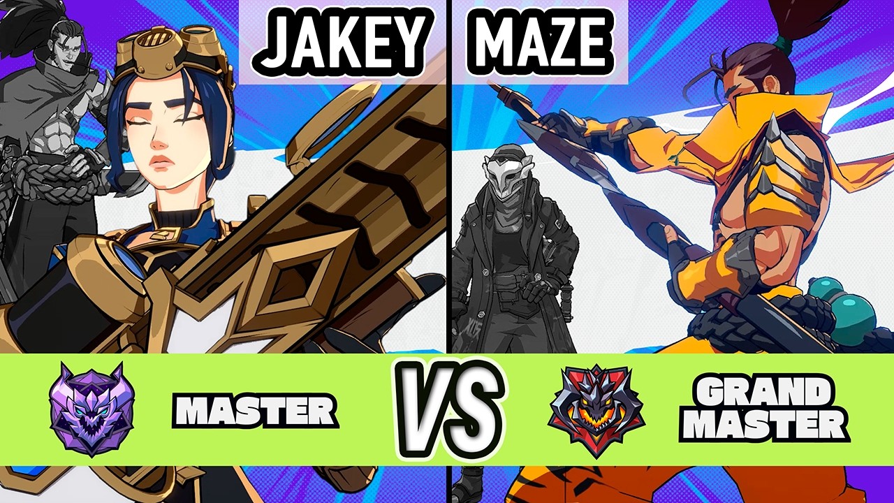 2XKO ▰ JakeyTheSnakey (Caitlyn / Yasuo) vs Maze (Yasuo / Ekko) ▰ High Level Gameplay
