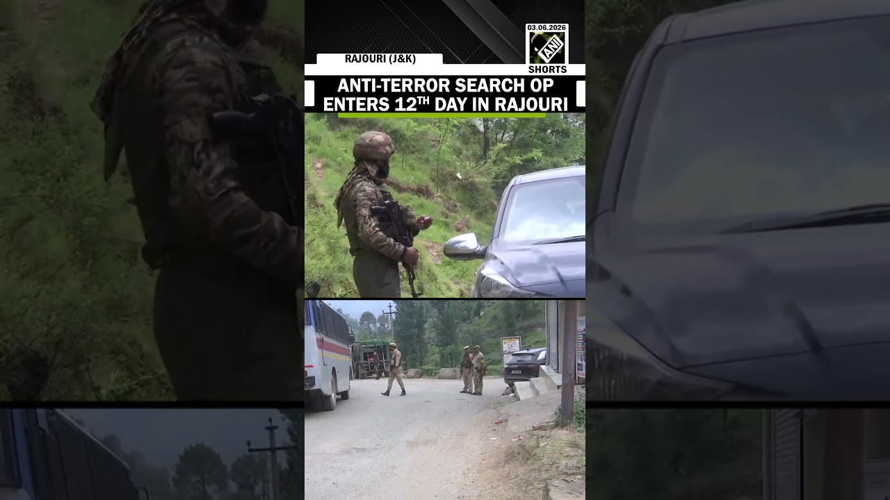 Indian Army, J&K Police & CRPF's cordon and search operation continues for the 12th day in Rajouri