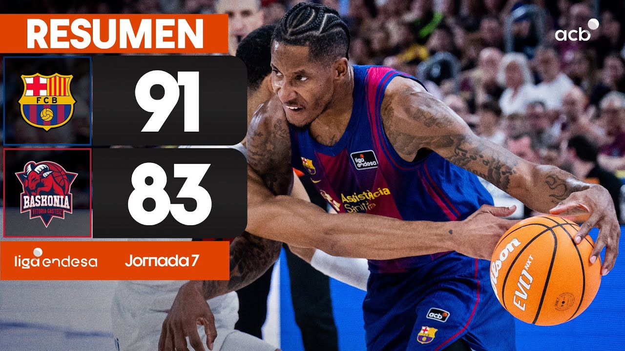 Barça - Baskonia (91-83) RESUMEN | Liga Endesa 2025-26