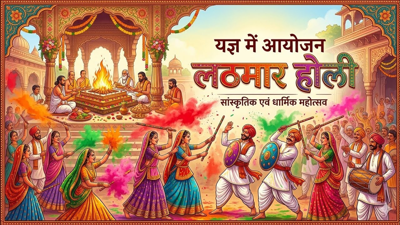 Lathmar Holi ka Adbhut Najara (shree rudra mahayagya Sickraur)