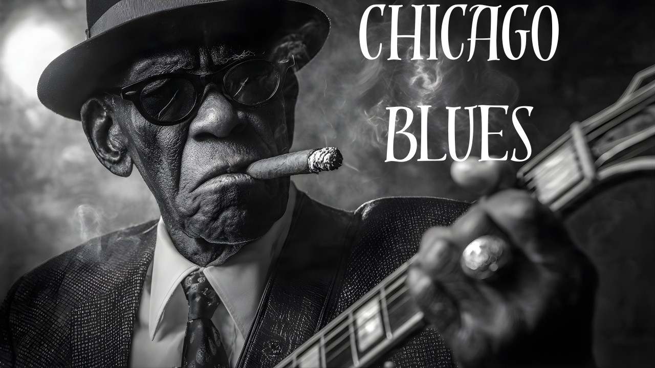 Midnight Chicago Blues – Slow Guitar & Whiskey Lounge Vibes