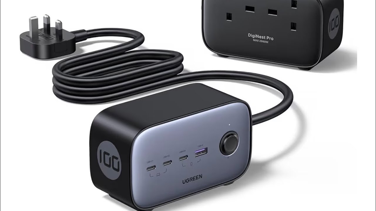 UGREEN 100W Power Strip USB C Charger, 6-in-1 DigiNest Pro Charging Station Multiport Extension Cord
