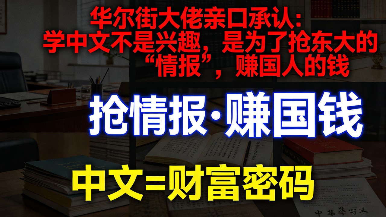 硅谷大佬直言：不学中文，未来必被淘汰！美国精英的秘密布局，藏不住了#美国精英学中文#美国中文热#中美格局#华尔街情报战#硅谷动态#中国崛起#美国鸡娃日常#时政热点解析#美国生活实录#中美商业博弈