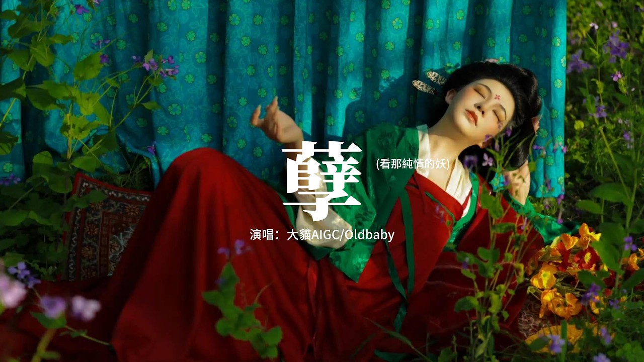 大貓AIGC/Oldbaby - 孽 (看那純情的妖)『看那 純情的 妖 塗著 骯髒的 墨，看那 德高的 佛 藏著 卑鄙的 惡，圈子 像個 磨盤 只有 骨頭 在響。』【動態歌詞MV】