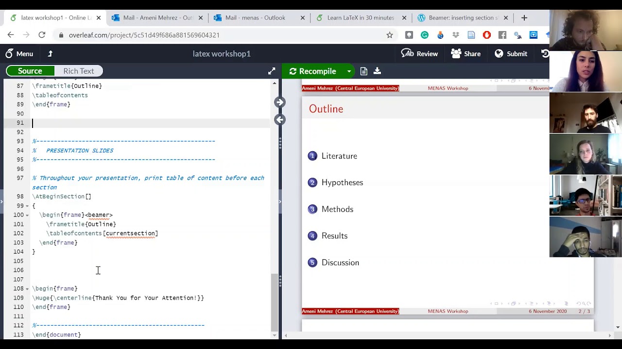 How to make a presentation with LaTeX?