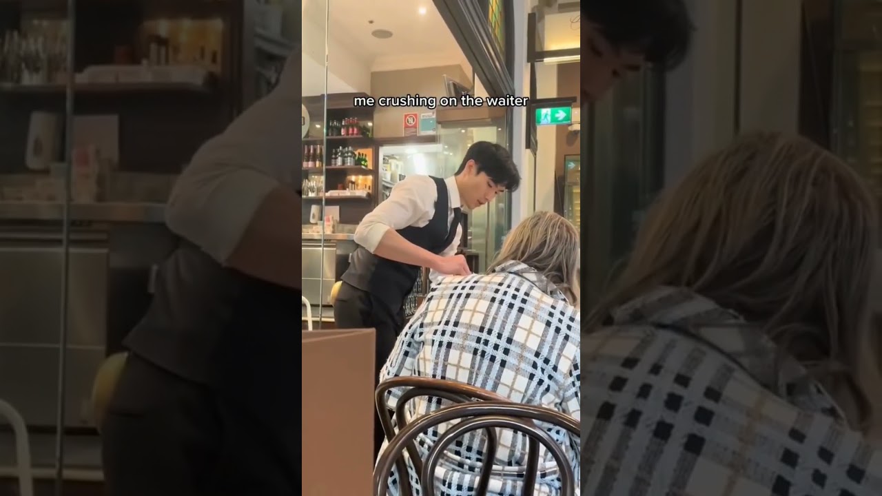 randomly crush on waiter 💕💕#crush #viral #video #viralvideo #viralshorts #korea #shorts