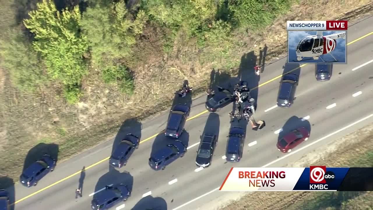 Police chase ends in Kansas City on Interstate 29 with two arrests