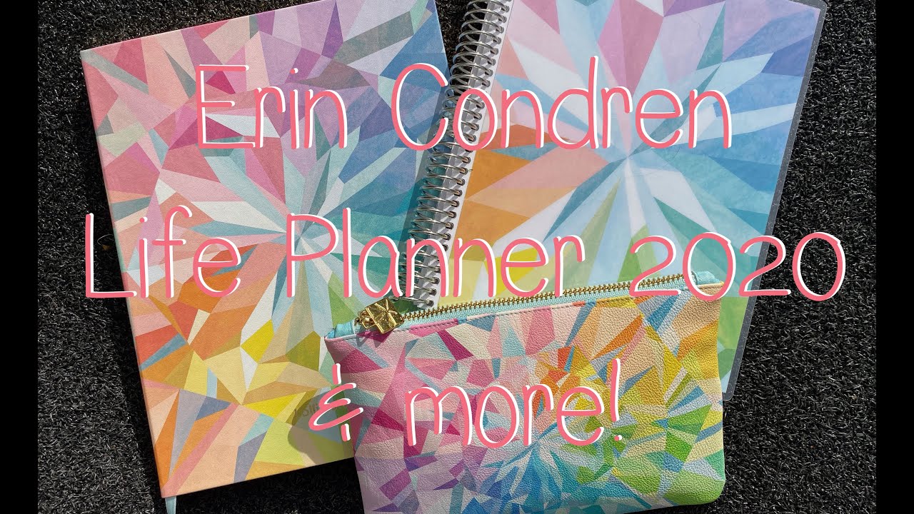 Erin Condren 2020 Large Soft Cover Life Planner, Productivity Notebook and Accessories!