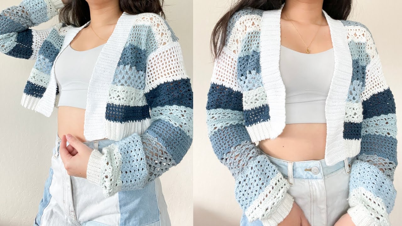 Crochet Lacy Summer Cardigan Tutorial