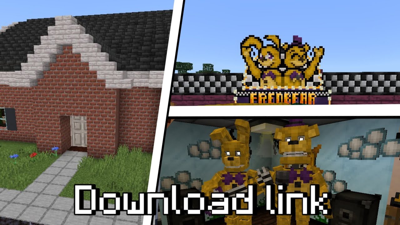 Fnaf 4 reboot map in minecraft bedrock (DOWNLOAD IN DESCRIPTION)