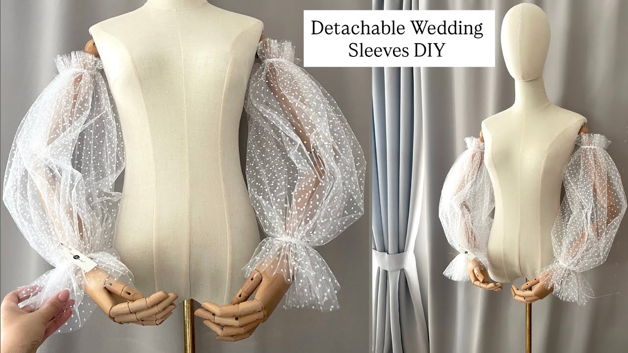 How to make Bridal Detachable Sleeves, Wedding Sleeve Sewing tutorial, DIY, Anita Benko Bridal