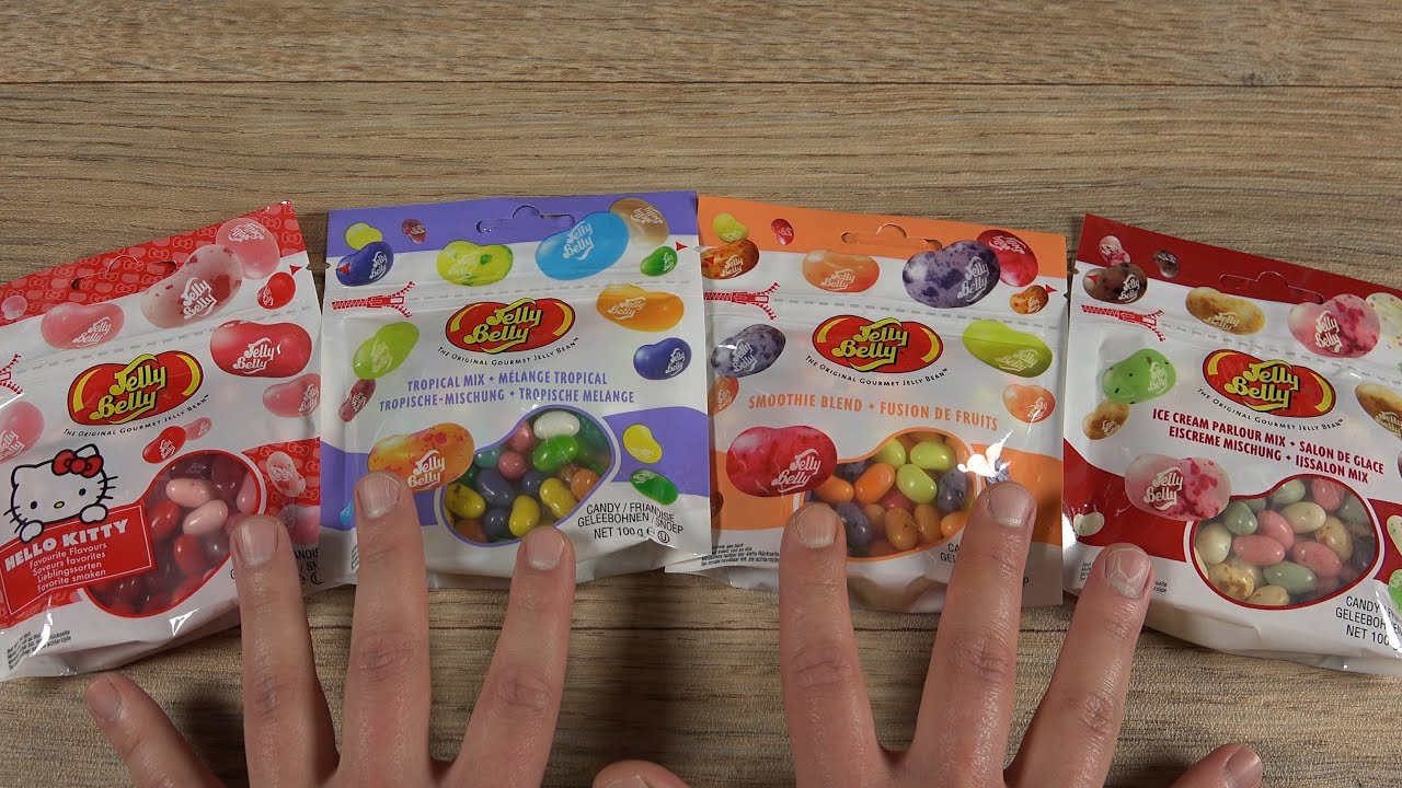 Jelly Belly Beans - Hello Kitty | Tropical Mix | Smothie Blend | Ice Cream Parlour Mix