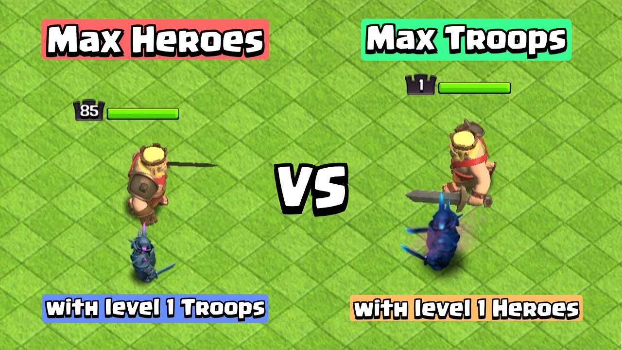 Heroes VS Troops | Clash of Clans
