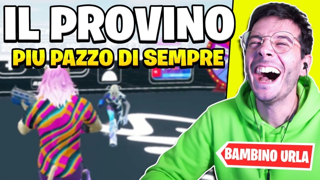 UN BAMBINO PAZZO CHE URLA FA IL PROVINO *AHHAHAH* su FORTNITE ITA