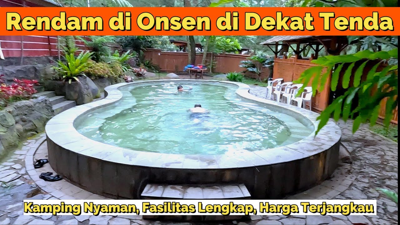 Ada Kolam Air Hangat di Sebelah Tenda || Glamping Sambil Ngasuh Anak2 || Landak Tent - Lembang