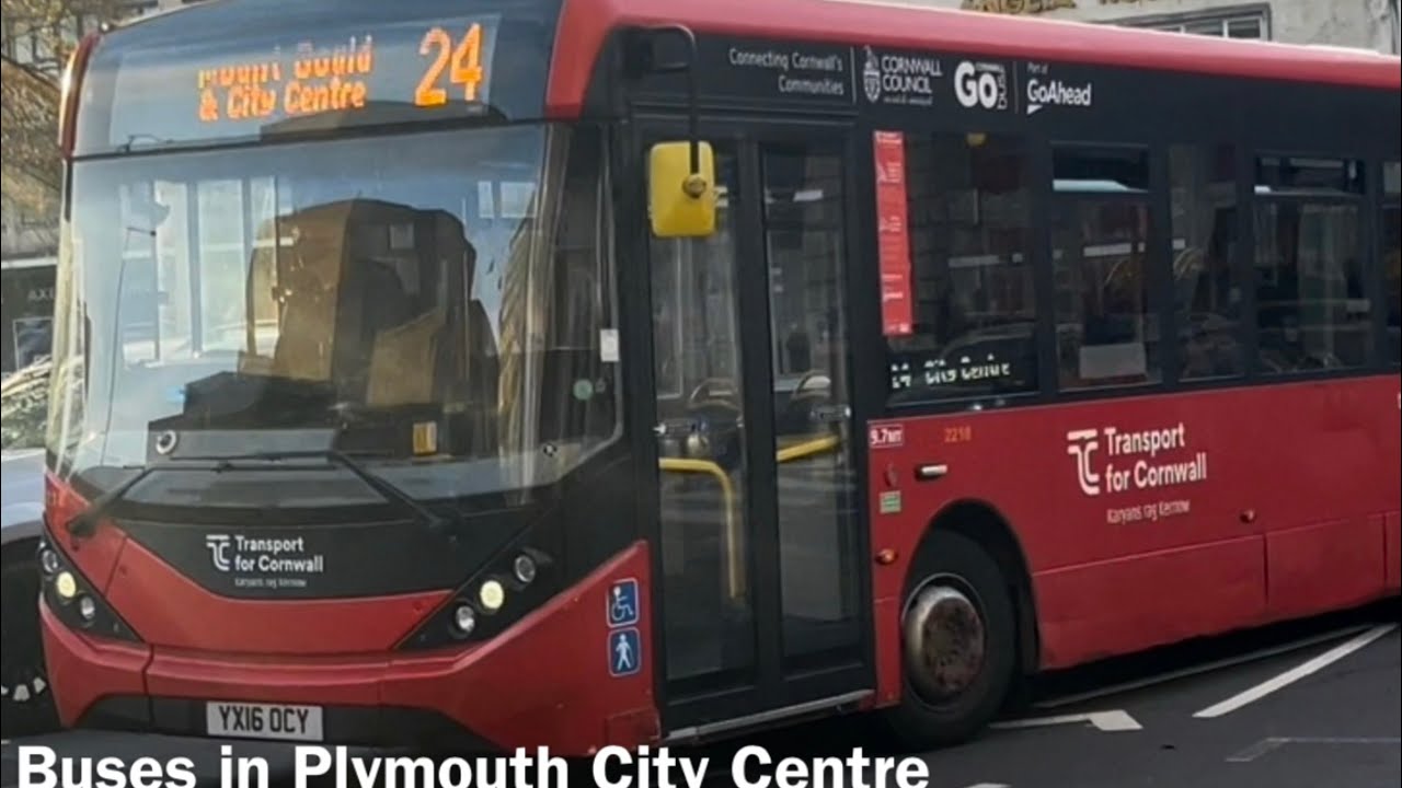 Buses in Plymouth City Centre 15th November 2025