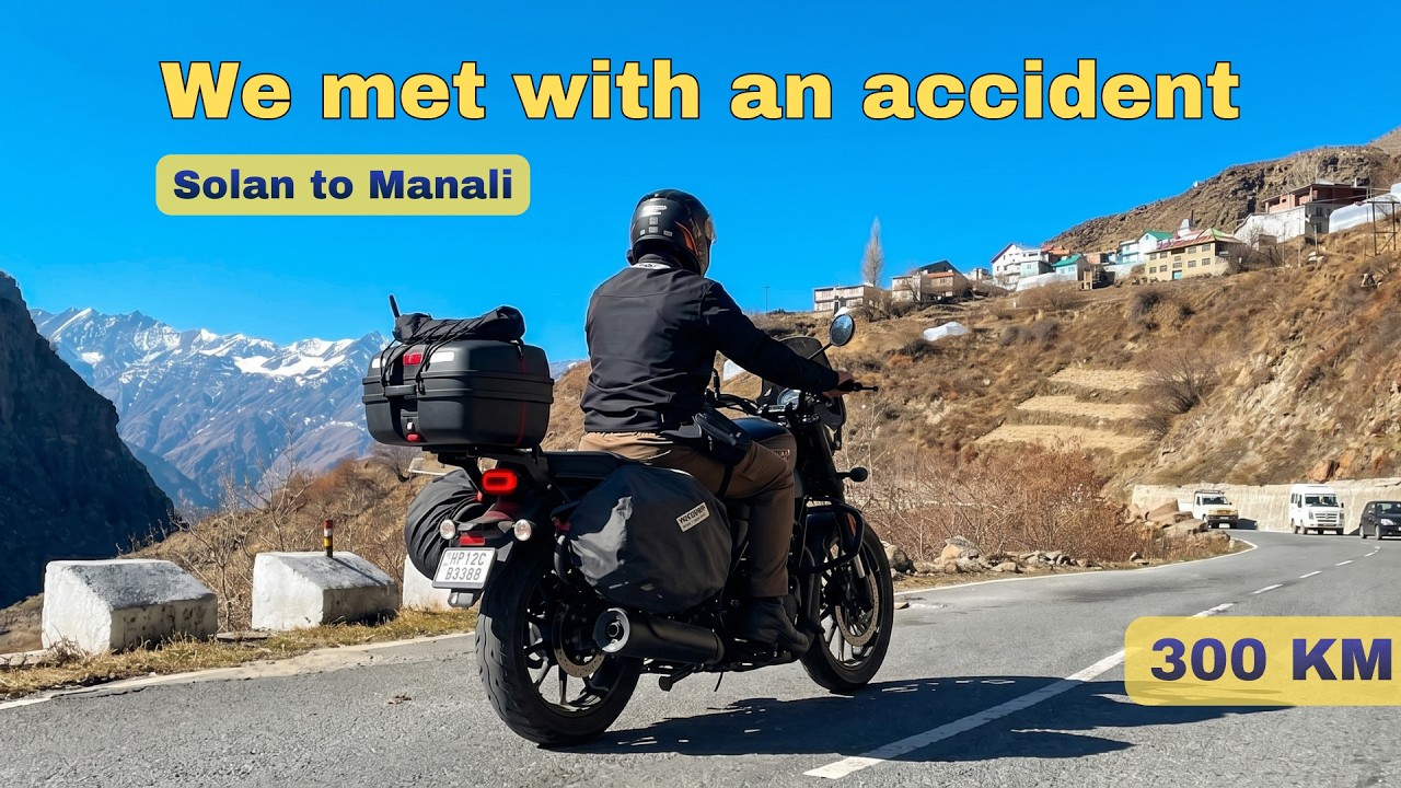 Ep 2 - Part 2 | Solan to Manali | Aaj toh bike khai ke pass gir gayi