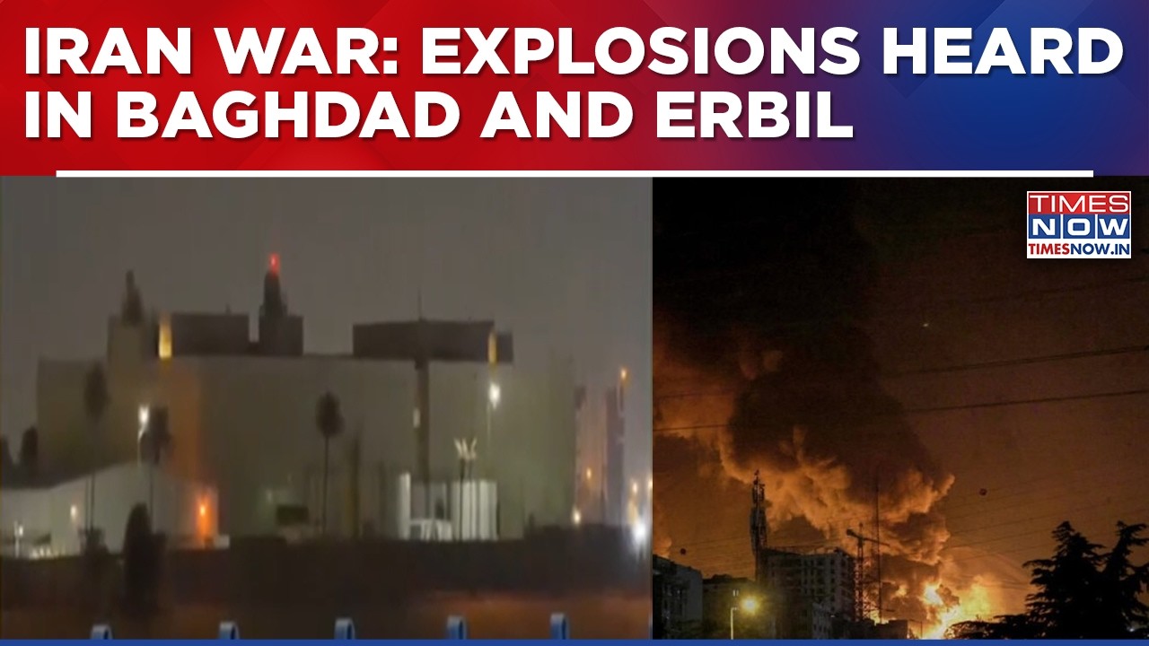 Iran War: Explosions Shake Baghdad, Erbil As Air Defences Intercept Missiles; US Embassy Helipad Hit