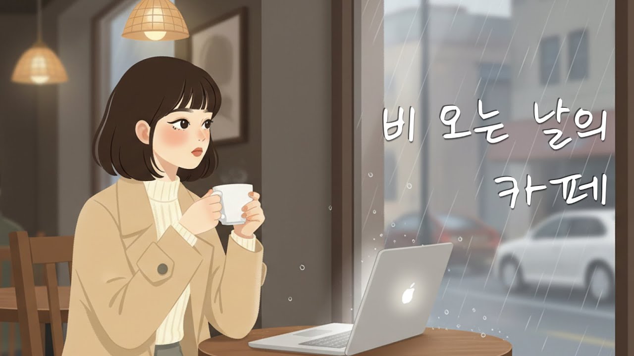 비 오는 날의 카페