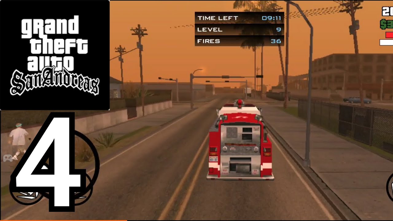 GTA San Andreas - Gameplay Walkthrough Part 4 (Android, iOS) - Firefighter & Pimping Missions