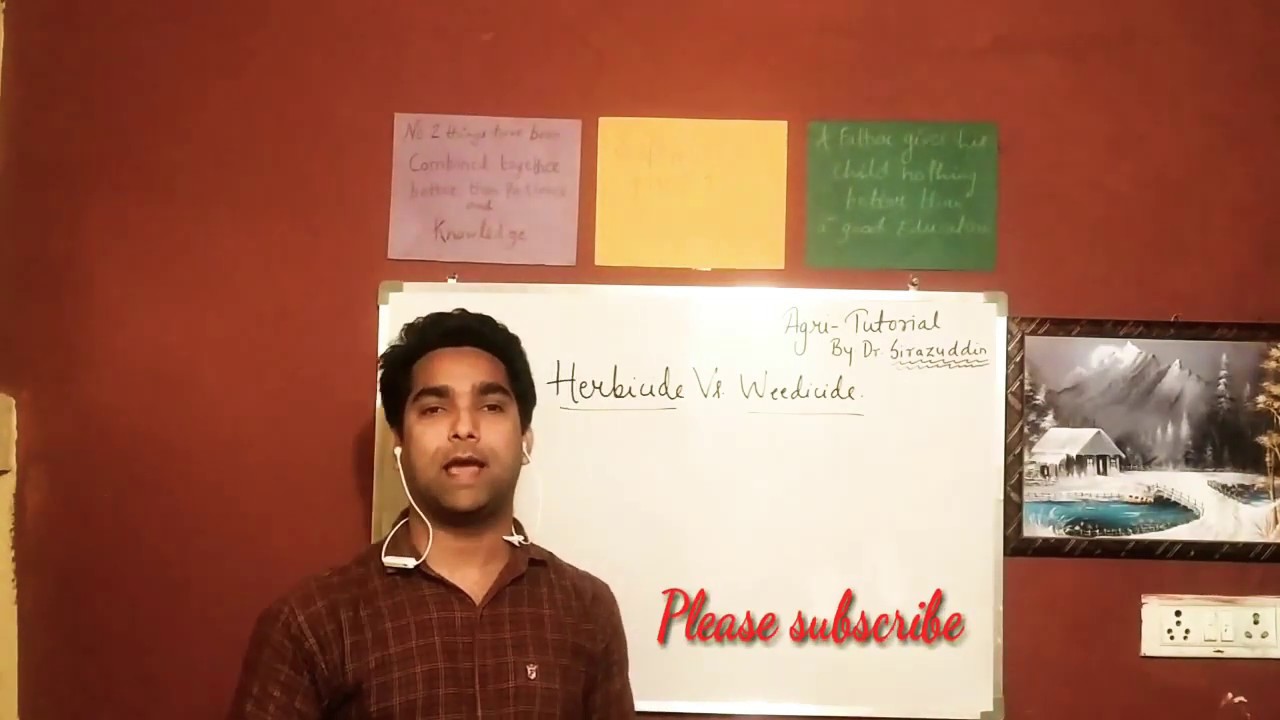 Herbicide versus Weedicide, Three names of herbicide. Sort out your confusion in 12 minutes