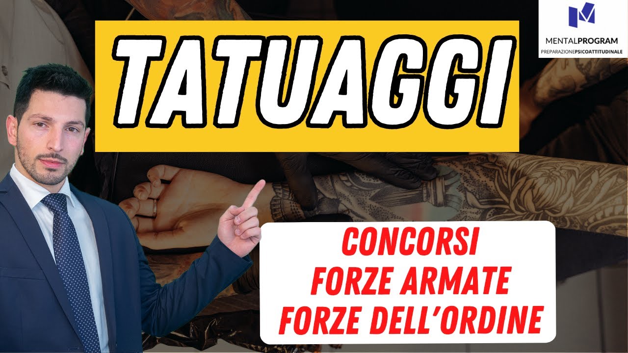 TATUAGGI concorsi pubblici – Forze armate e Forze dell’ordine