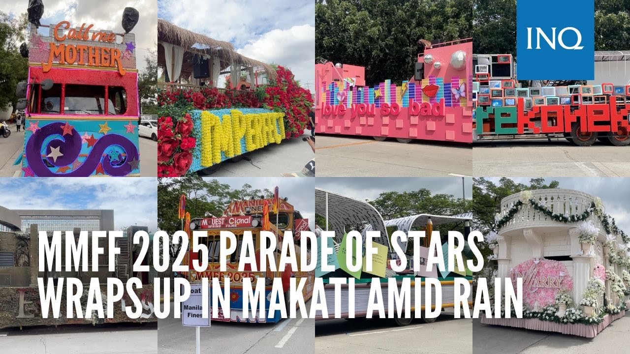 MMFF 2025 Parade of Stars wraps up in Makati amid rain
